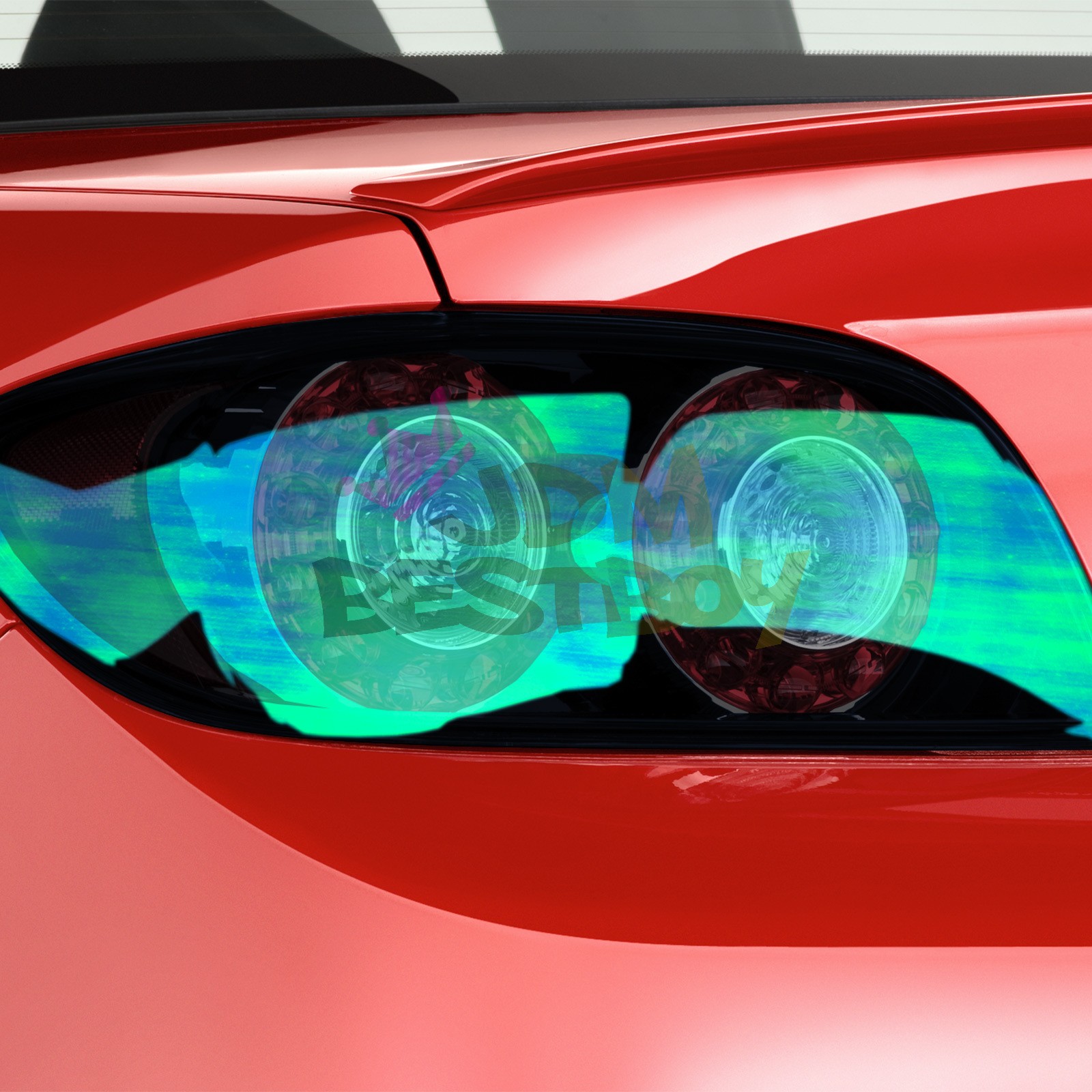Neo Chrome Dark Smoke Chameleon Tint Headlight Taillight Fog Light Vinyl Film