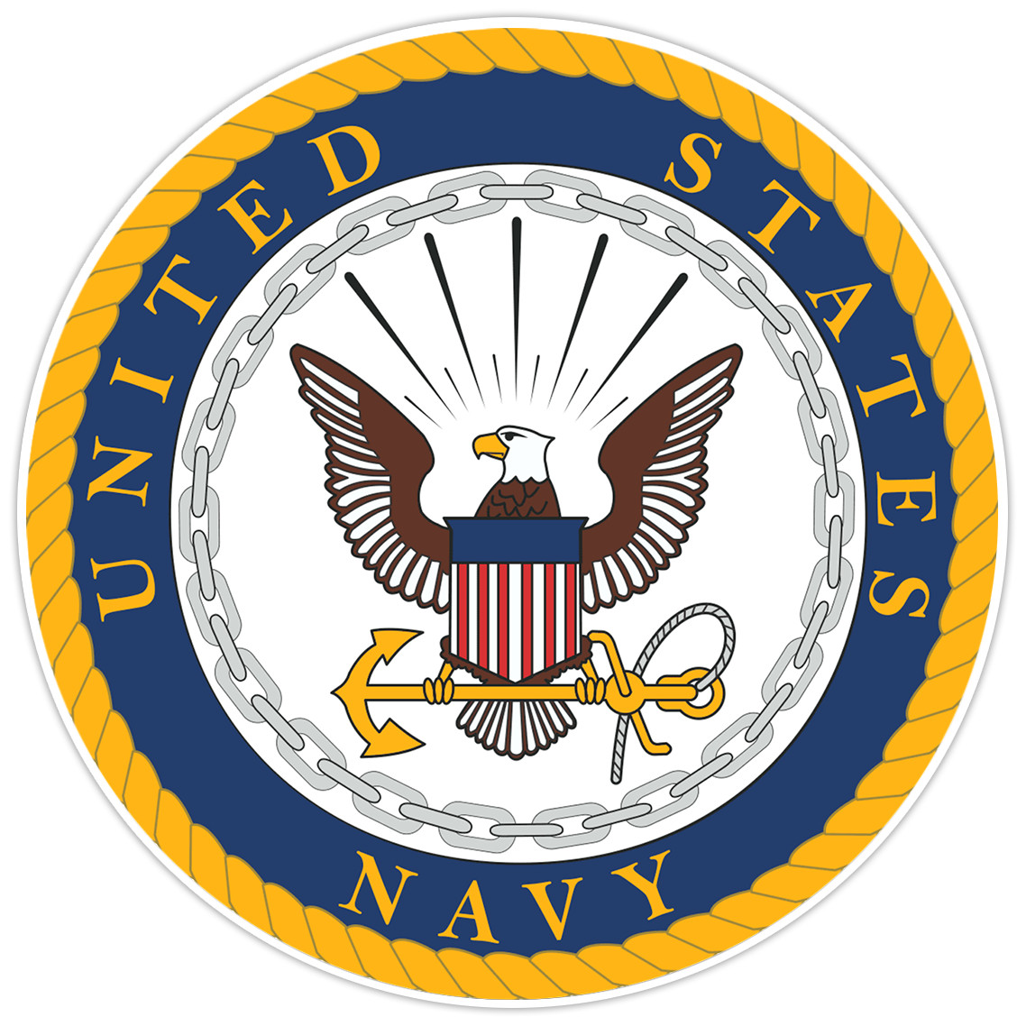 United States Navy Bumper Sticker Military Vinyl Soldier Decal 5″