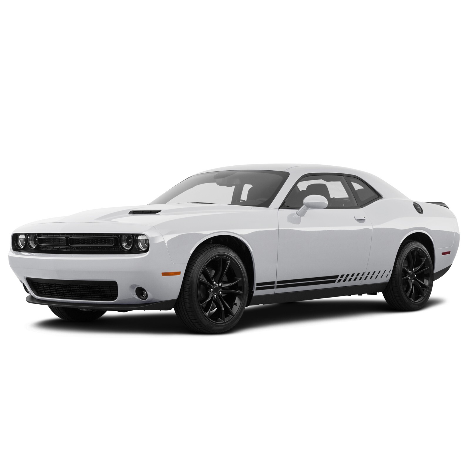 Thin double stripes graphics stickers decal compatible with Dodge Challenger