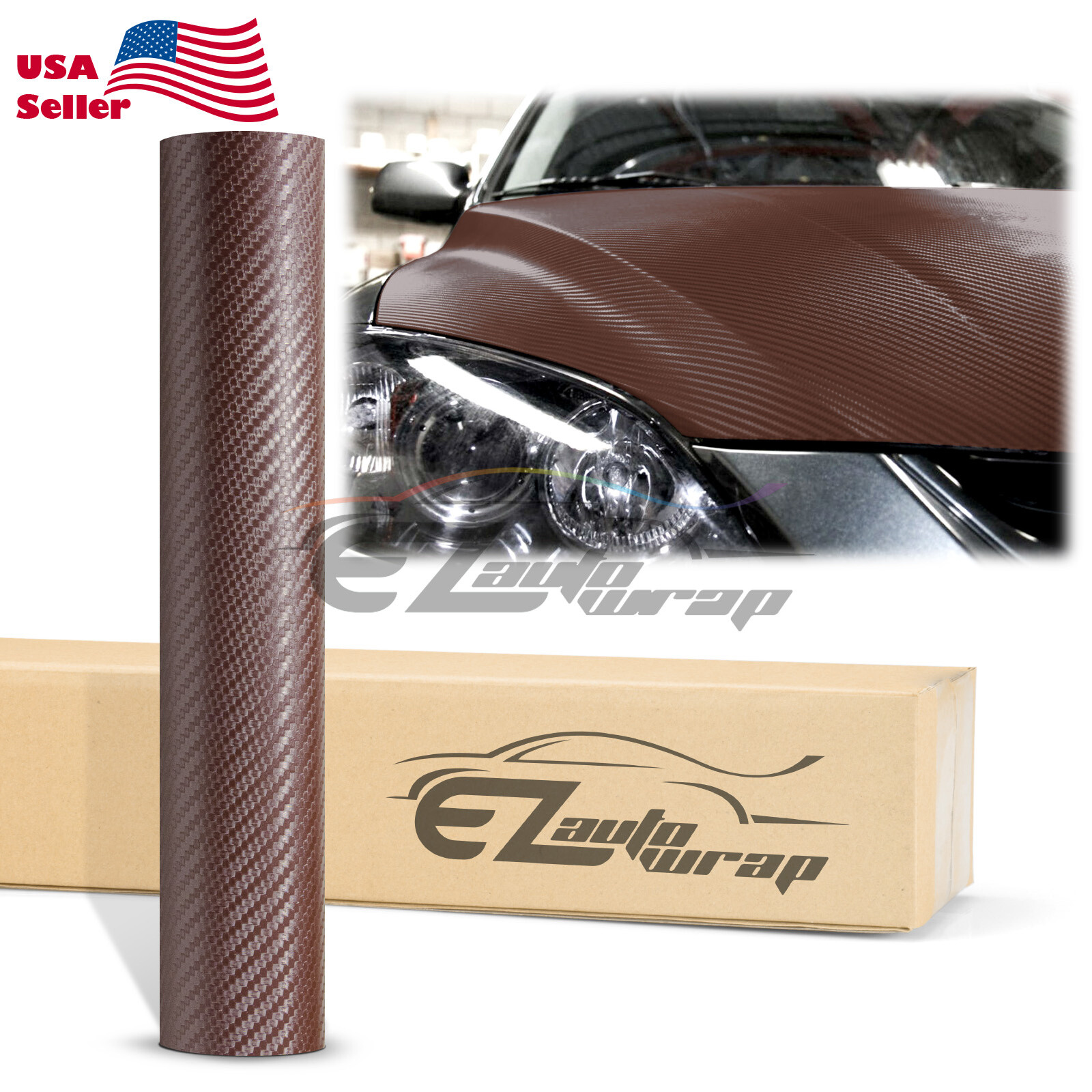 3D Carbon Fiber Matte Vinyl Vehicle Wrap Sticker Bubble Free Air Release Sheet