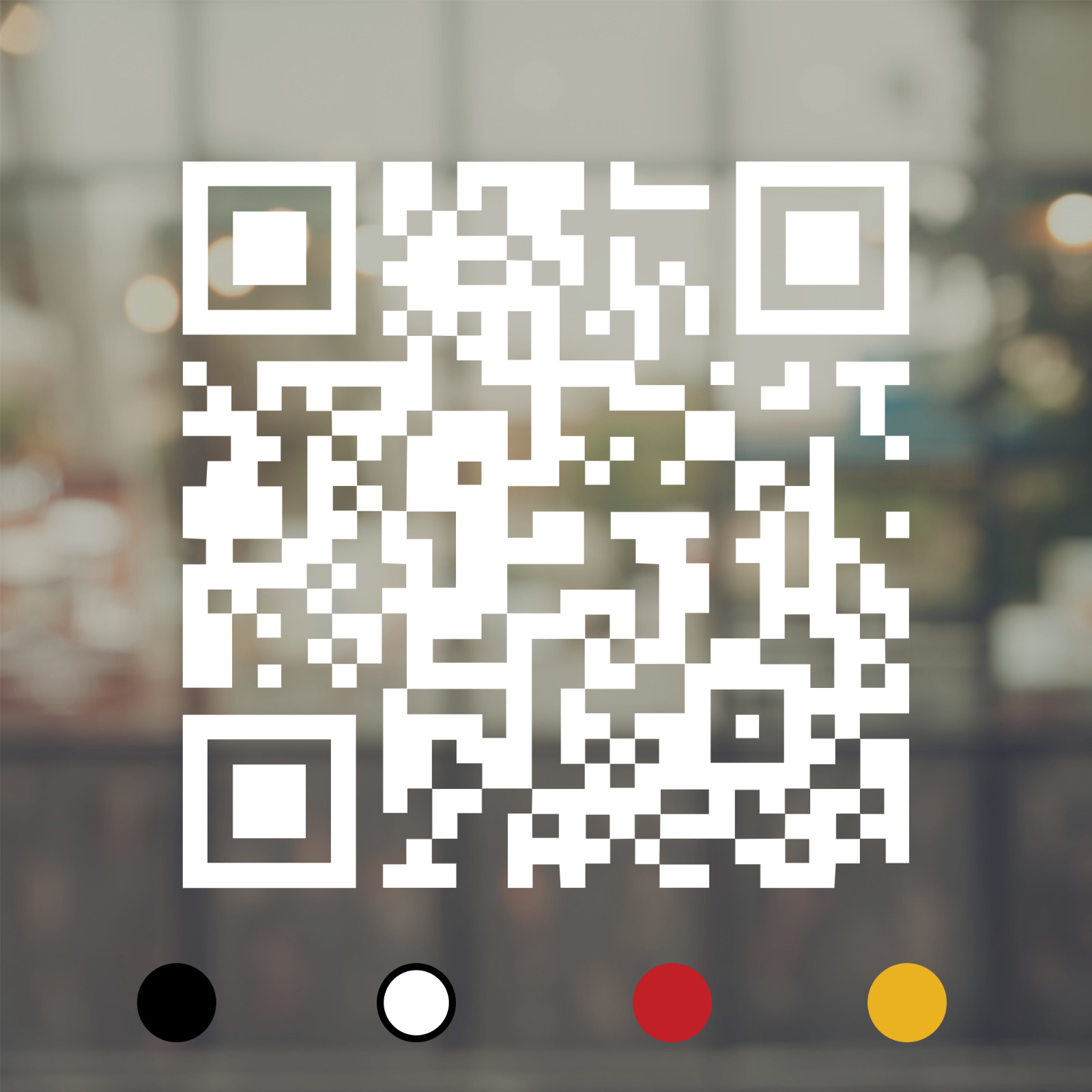 Custom QR Code Website URL Sticker for Business Car Glass Wall Vinyl Decal