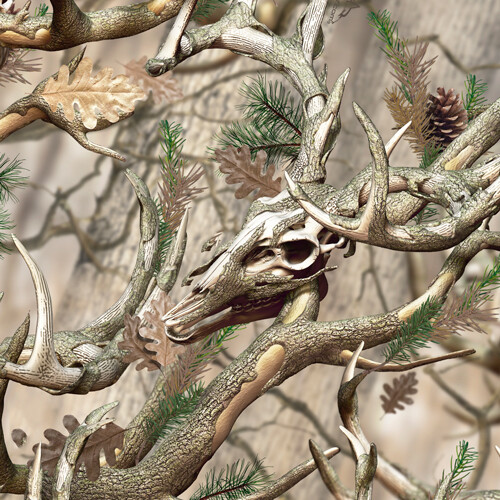 Buck Skull Camo MATTE Rocker Wrap Decal Truck Wrap Deer Camouflage #A011 13′