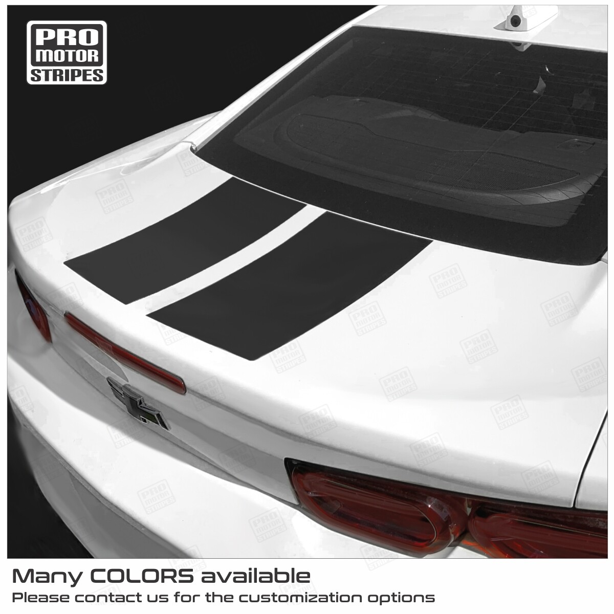 Chevrolet Camaro 2019-2023 Hood & Trunk Front Rear Decals Stripes (Choose Color)