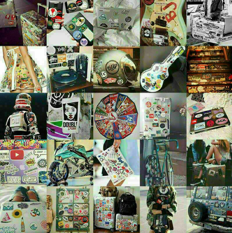 100PCS JDM Stickers Bomb Pack Car Motorcycle Racing Motocross Helmet Vinyl Decal