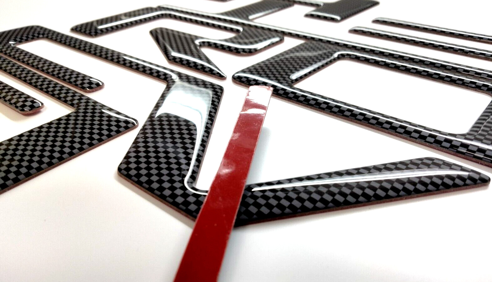 3D CARBON DOMED RAISED TAILGATE LETTERS FITS SILVERAD 2019 -2025 US MADE
