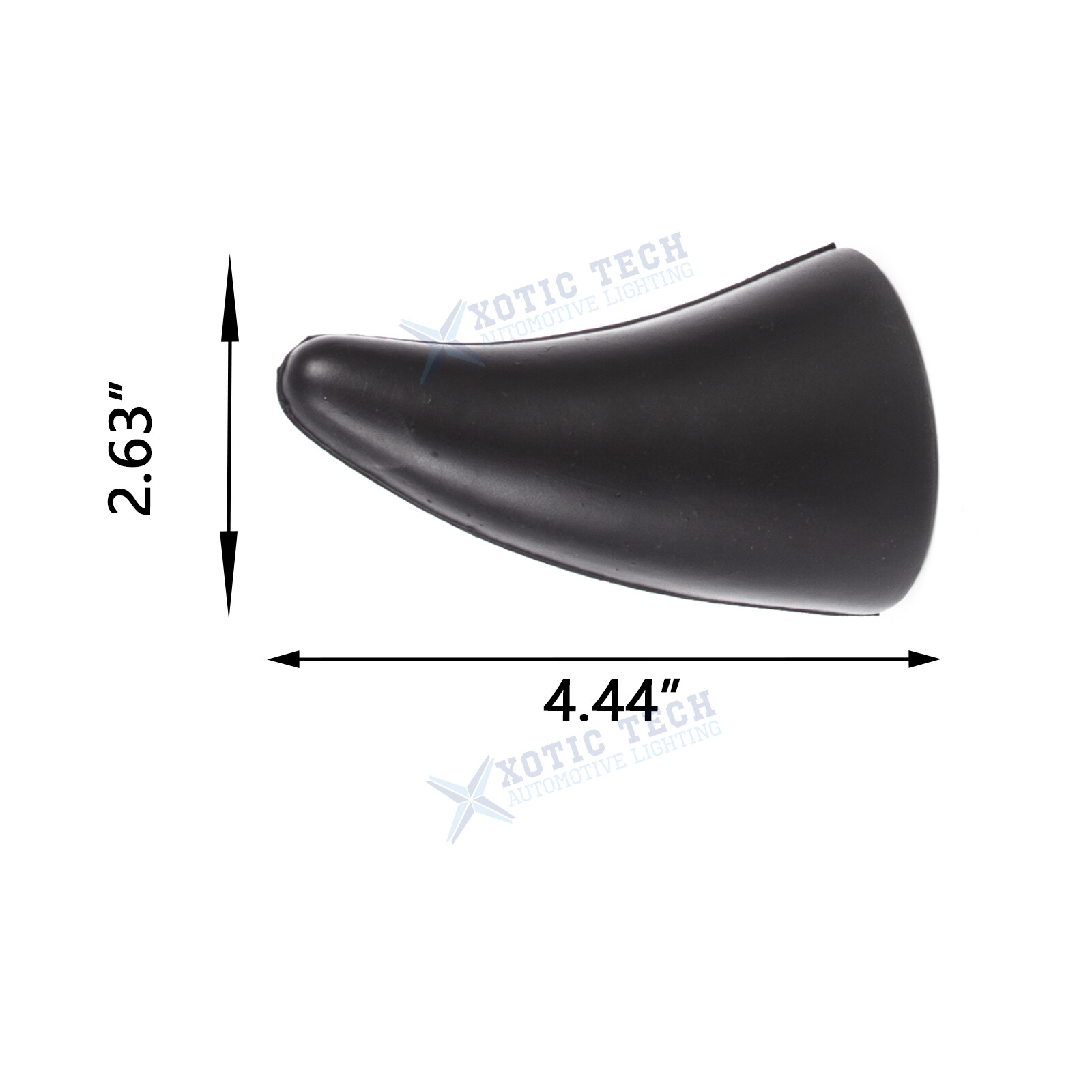 2Pcs Black Devil Bull Horn Antenna Roof Stickers Decor For Car Front Rear Bumper