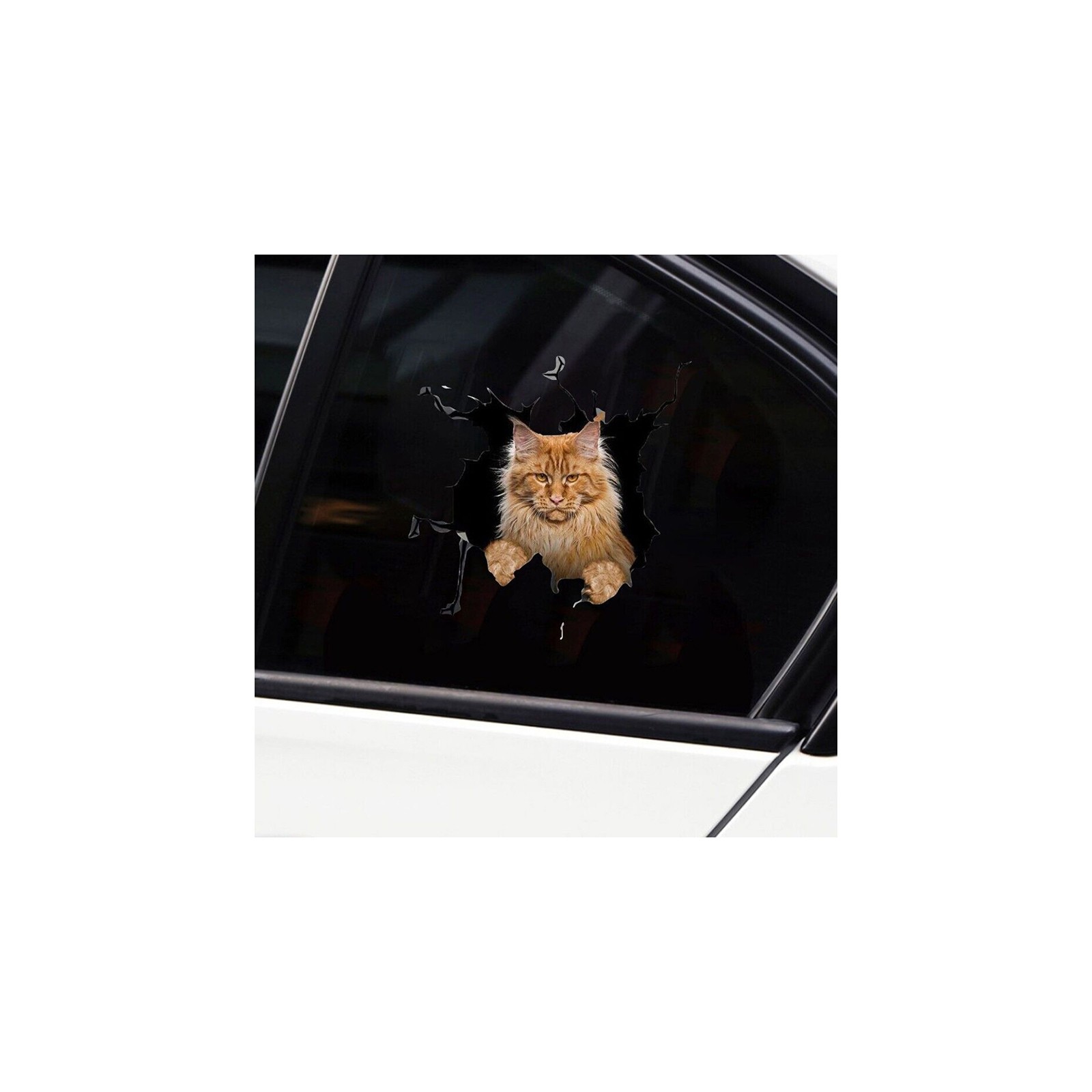 PVC 3D Cat Car Truck Sticker Vinyl Window Decal Accessories Exterior Decoration