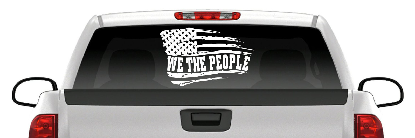 We The People Flag Trump Biden Keep America Great Sticker Vinyl Decal 2024