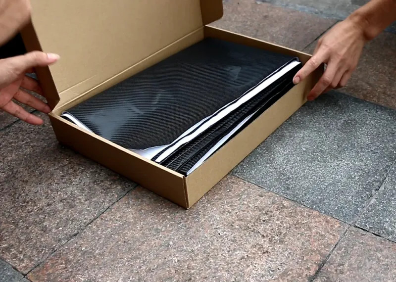 152x200cm 4D Carbon Fiber Car Wrapping Film DIY Hood Roof Sticker Accessories