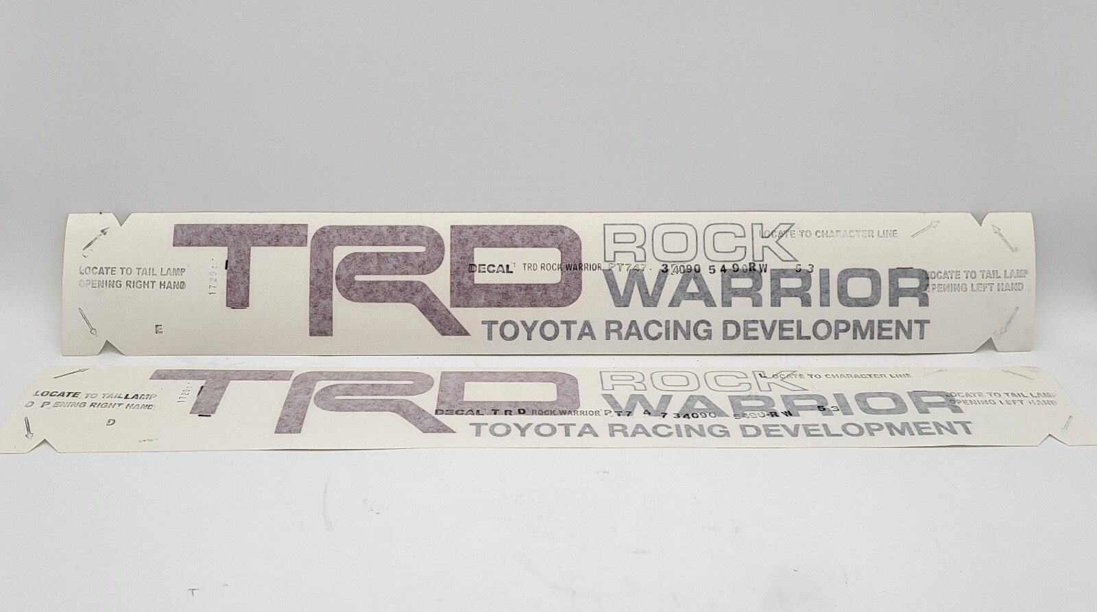 Toyota Tundra TRD Rock Warrior Emblem Sticker Kit Genuine OE OEM