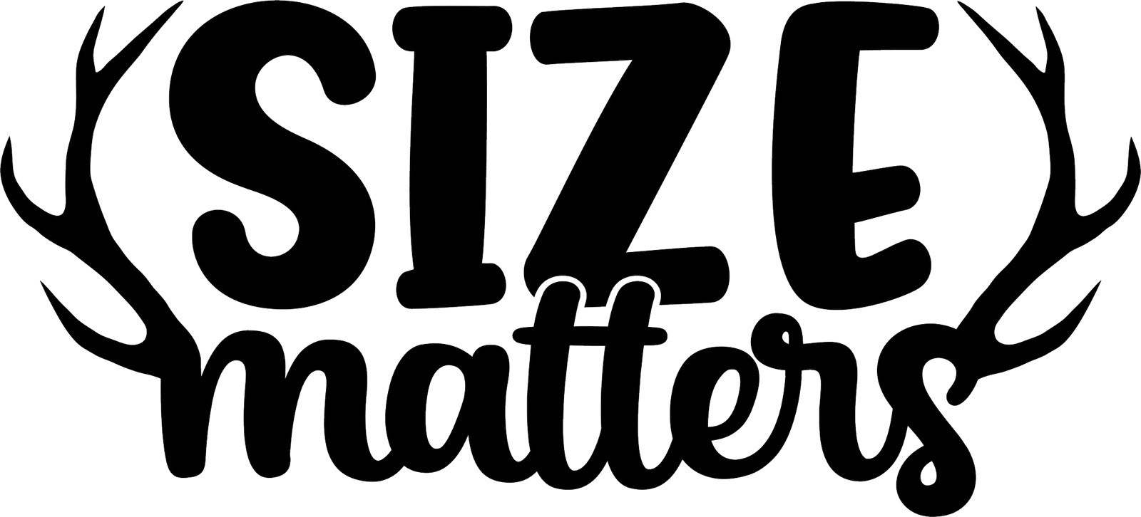 4x Size Matters Decal ,Rapala,Browning ,Vinyl Sticker Atv -Side By Side 4inx3in