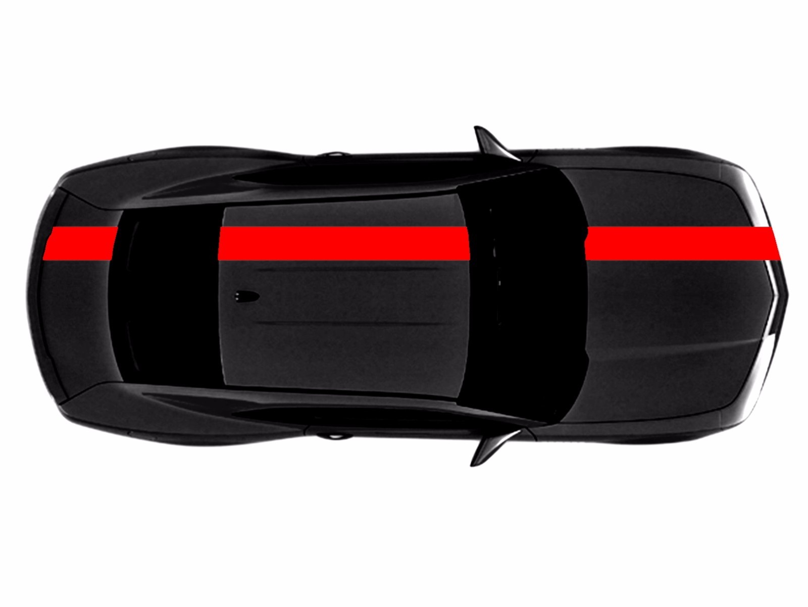 NEW Chevy CAMARO Single 8″ Rally Car RACING STRIPES Gloss Red vinyl Decal