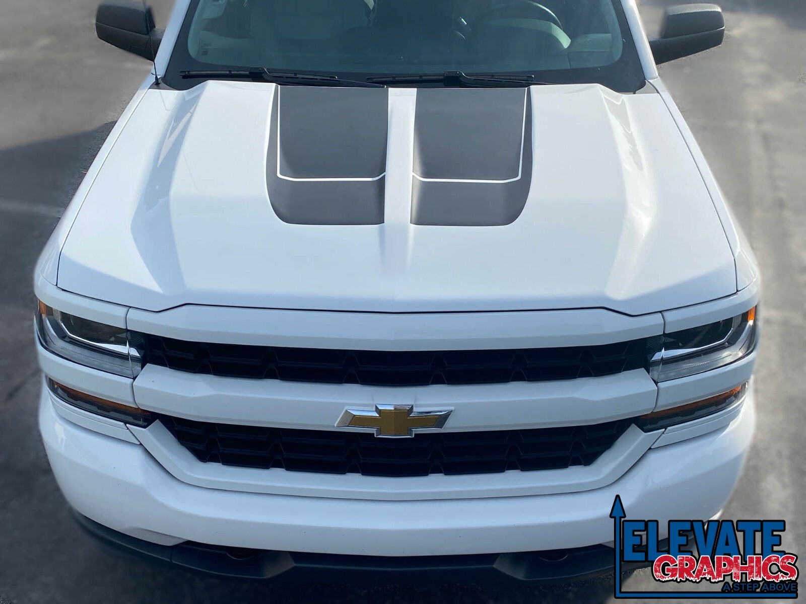 2016-2018 For Chevy Silverado Hood Tailgate Rally Beast Stripes Graphics Decal