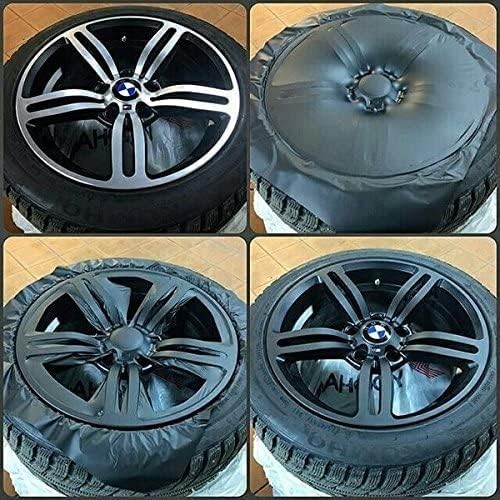 Auto Rim Air-Release Adhesive Vinyl Wrap 24 Inch x 30 Inch 4 Sheet Pack Matte…