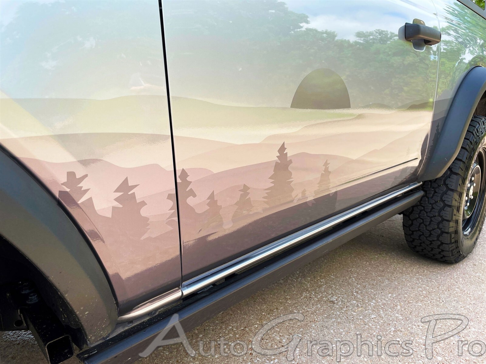 Ford Bronco Full Size Stripes WANDERER Side Decals Door Body Vinyl Graphics
