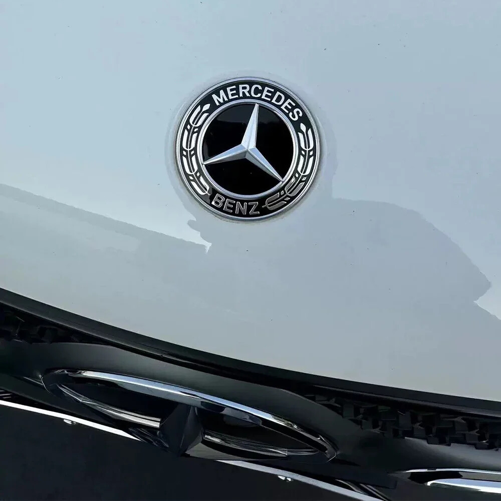 1pc 57mm Car Front Hood Emblem Badge Bonnet For Mercedes Benz W204 W205 W212 W17