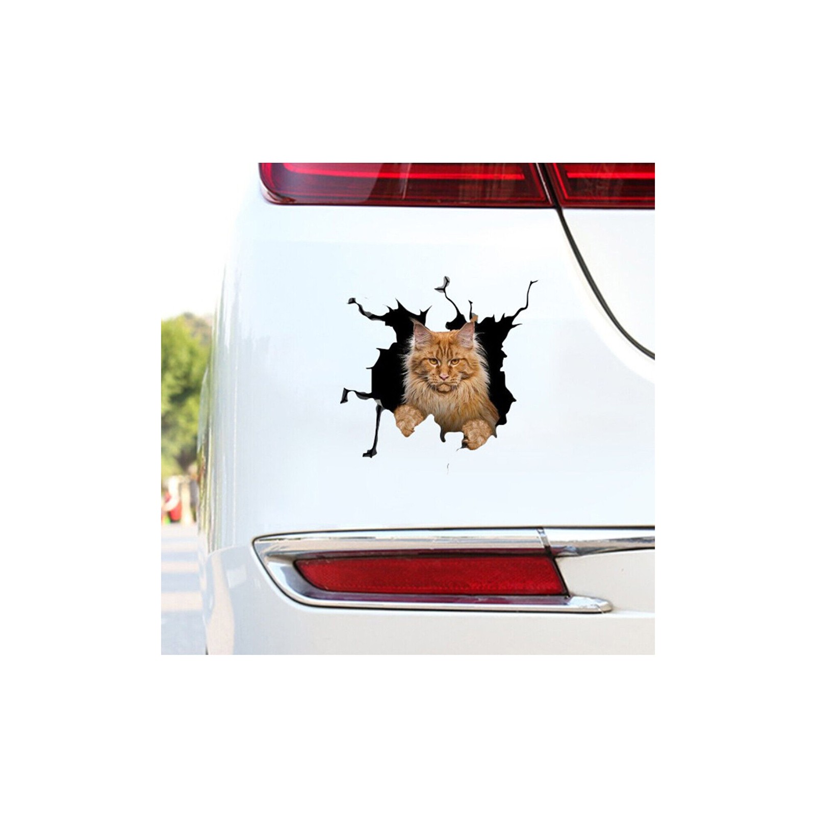 PVC 3D Cat Car Truck Sticker Vinyl Window Decal Accessories Exterior Decoration