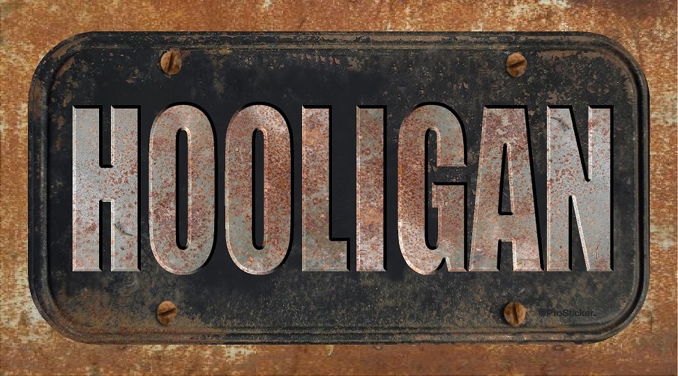 ProSticker 747 (One) 4″x 8″ Rat Rod Hooligan Decal Sticker – Not A License Plate