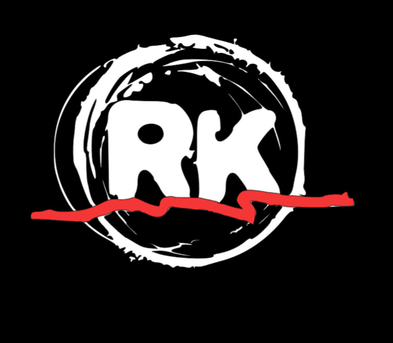 NEW, White!!!, Roadkill RK Vinyl window decal, small side window decal.