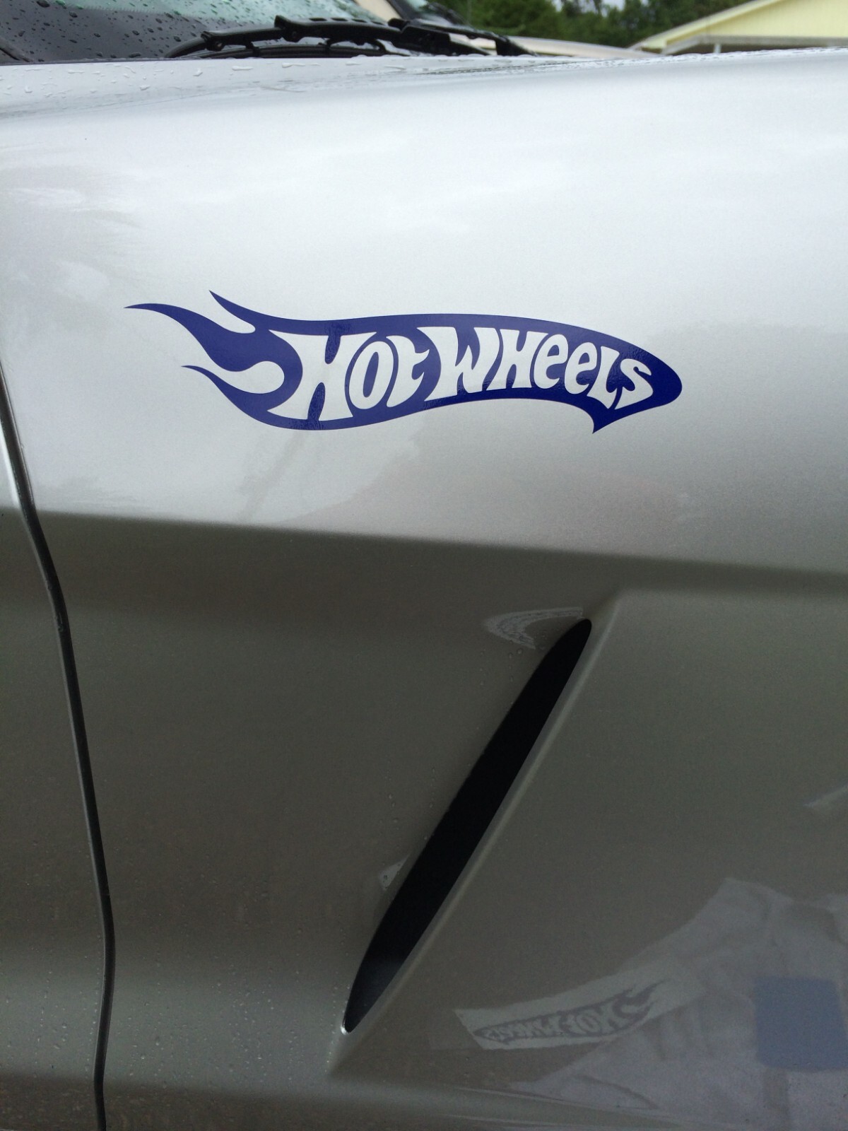 Two Hot Wheels Decal right and left sides 9 inch