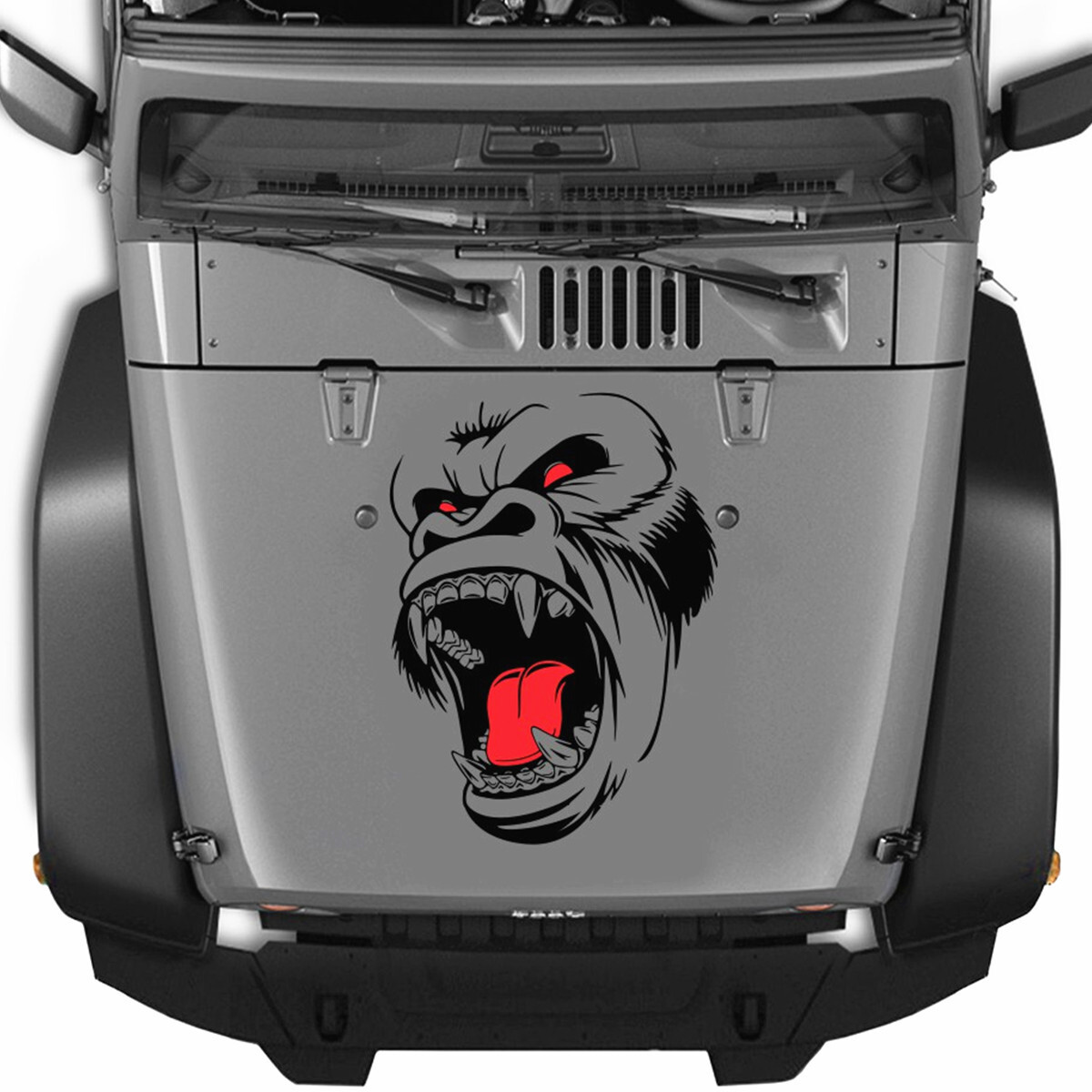 Car Door Hood Body Gorilla Ape Totem Graphics Vinyl Sticker Decor Waterproof