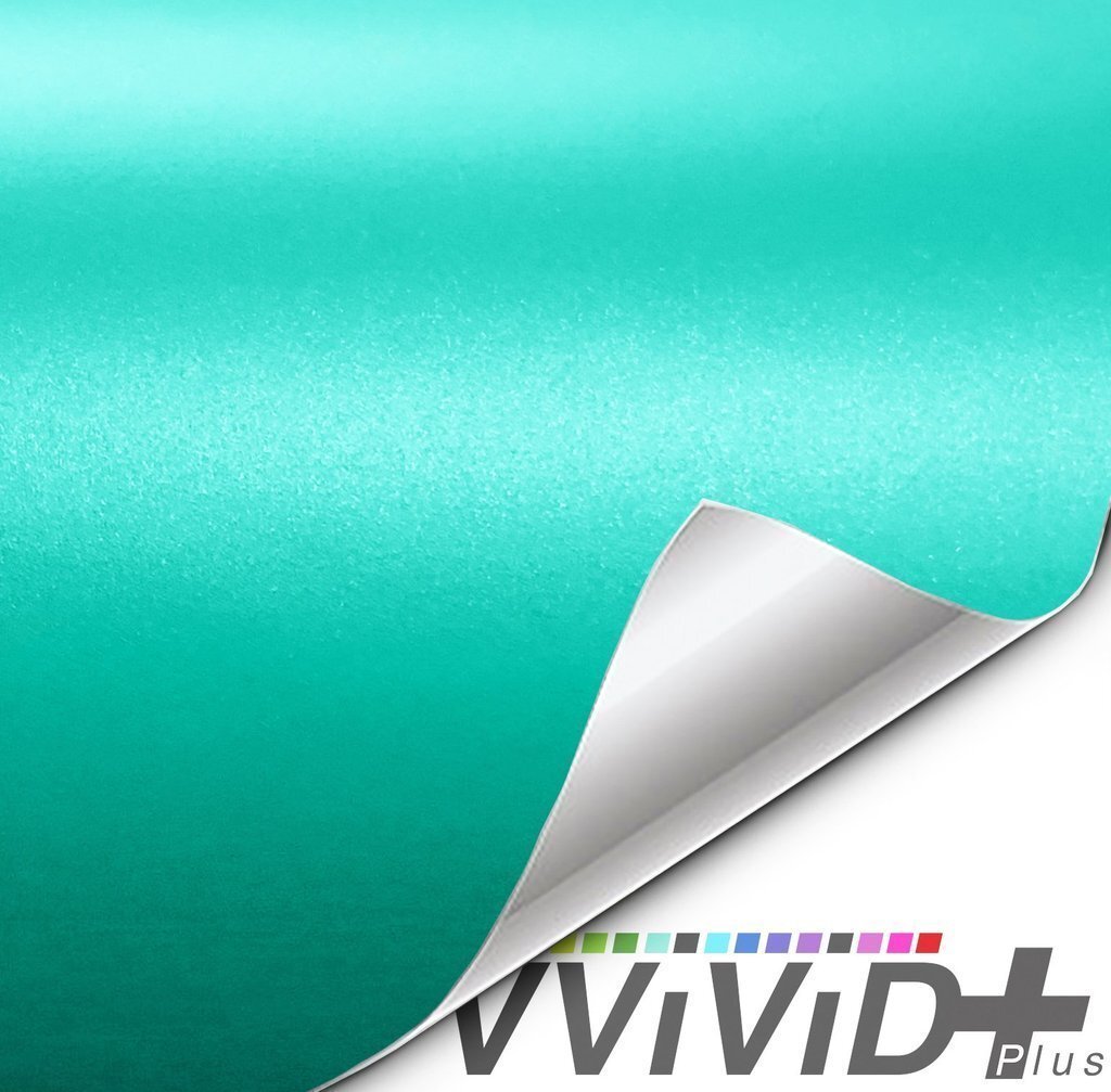 VVivid 2018 VVivid+ Matte Metallic Miami Teal Vinyl Car Wrap Film | V185