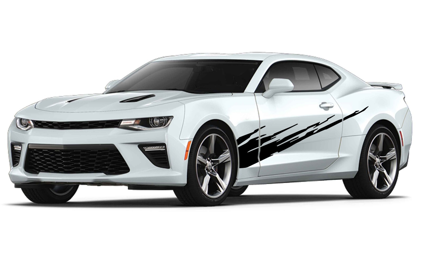 Diagonal mud splash graphics stickers decal compatible with Chevrolet Camaro