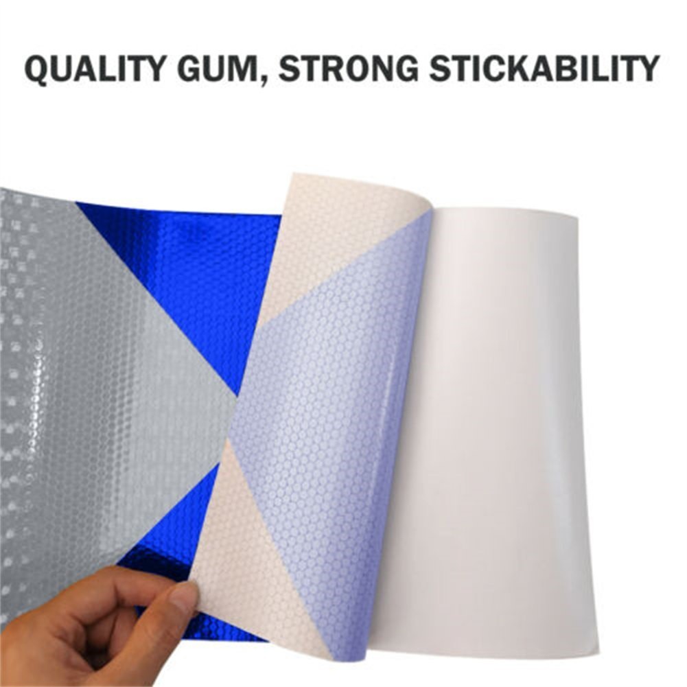 Bright Yellow and Black Reflective Safety Tape for Enchanced Visibility