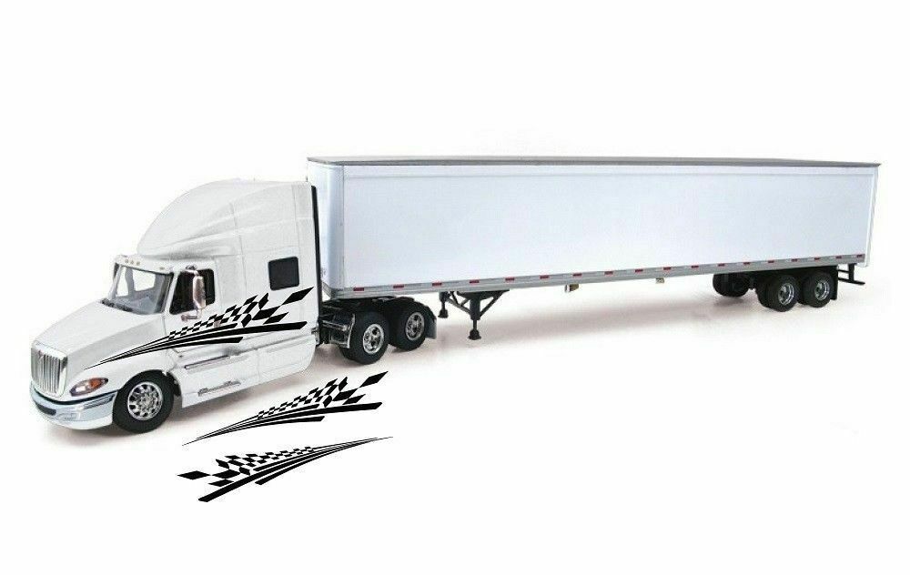 VINYL GRAPHIC NEW COLORS SEMI #13A DECAL VAN CHECKERED TRAILER CAR TRUCK