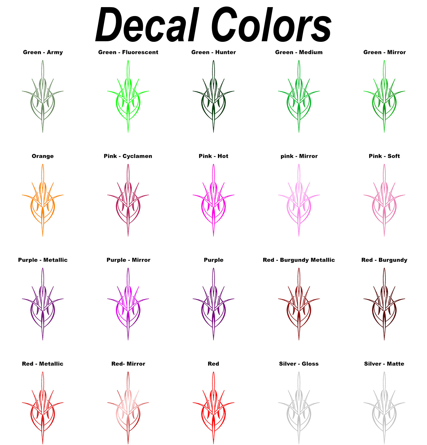 High-Quality Vinyl Pinstripe / Scroll Decal -Many Colors & Sizes- Free Shipping!