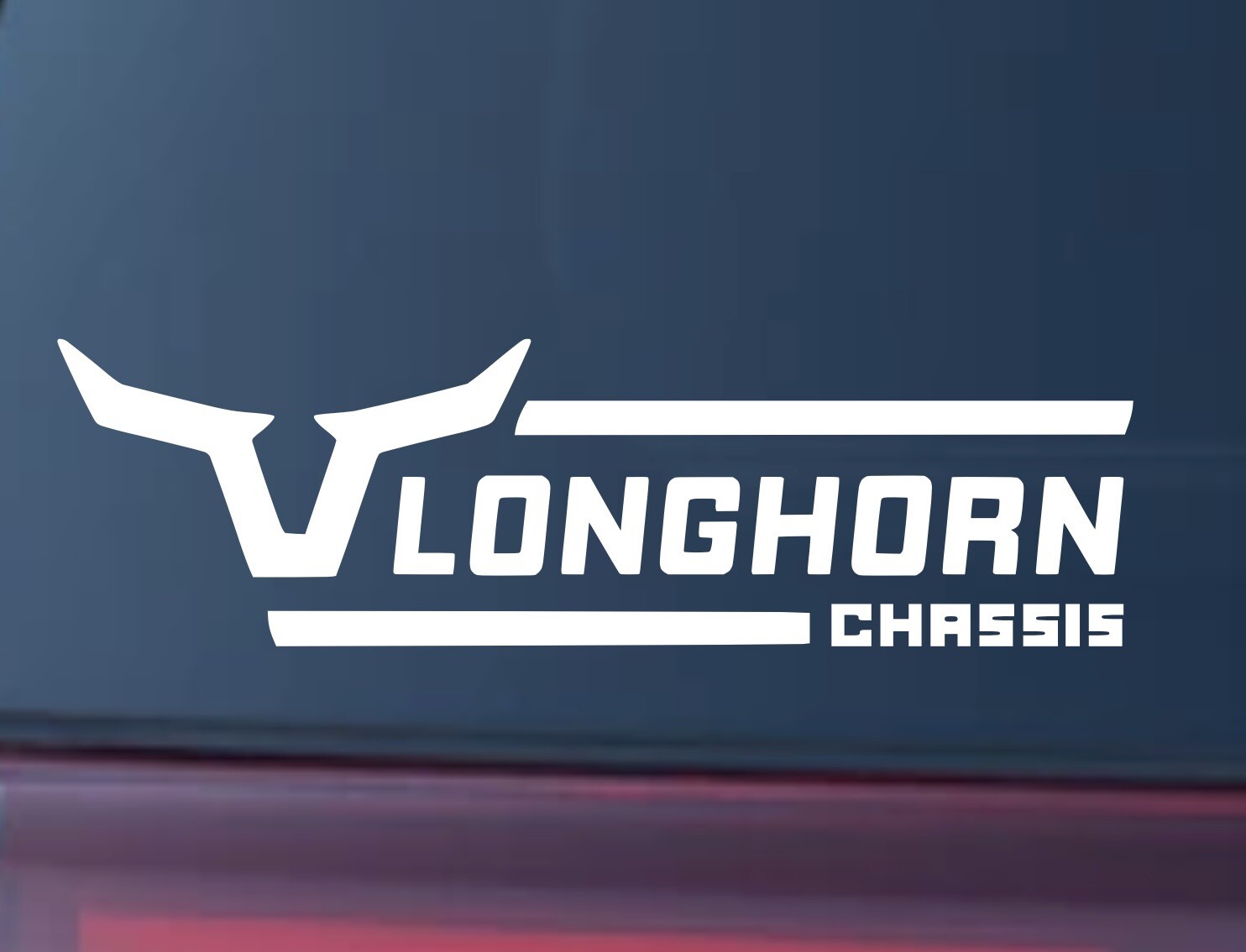 Longhorn Chassis Decal Late Model Car Window You Pick Color