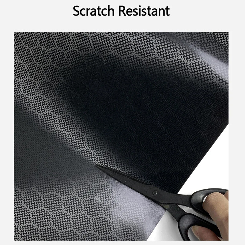6D Honeycomb Carbon Fiber Sticker Diamond Forged Black Car Film Change Color