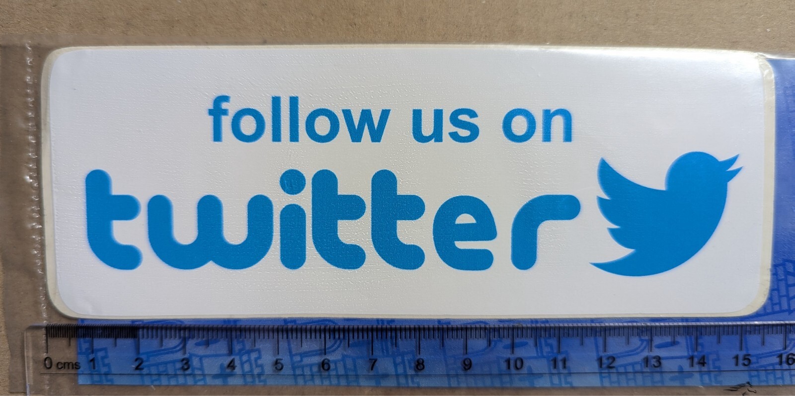 Follow Us On Social Media Sign Car Van Vinyl Bumper Sticker Decal Emblem Window
