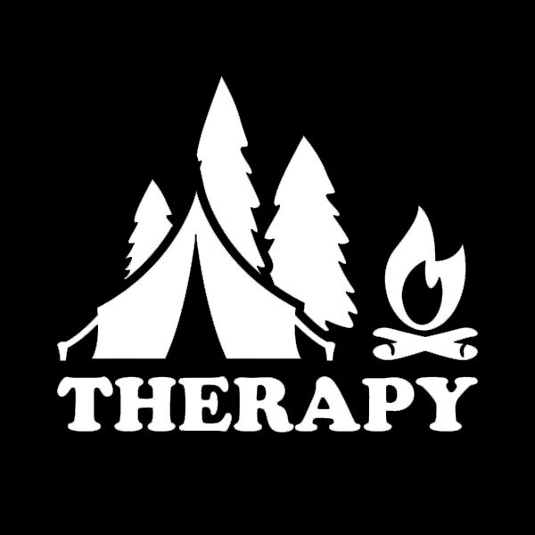 Therapy Camping Sticker Decal