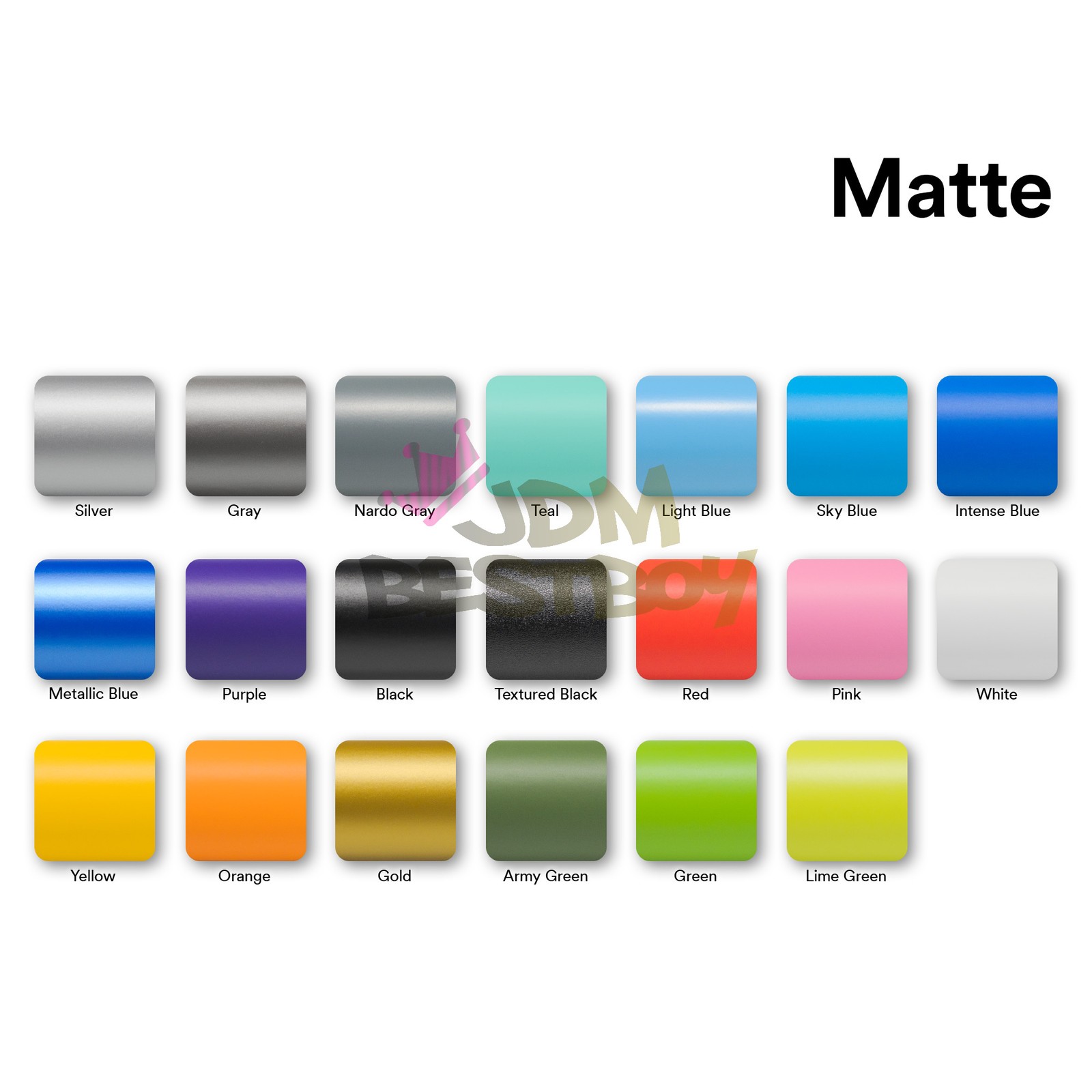 Matte Colors Gold Vinyl Wrap Sticker Decal Auto Car Film Bubble Free Air Release