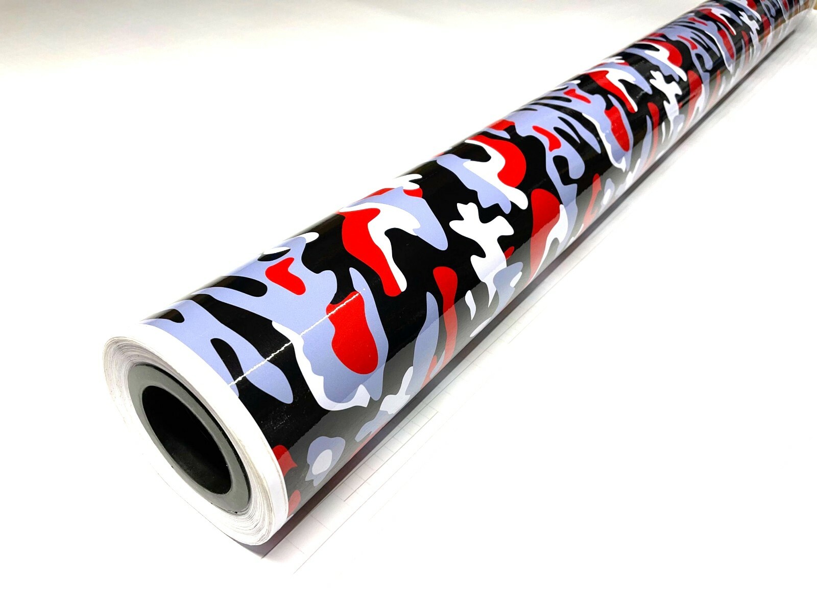 Red Black White Gray Glossy Camouflage Vinyl Car Wrap Sheet +Tools(2 feet & up)