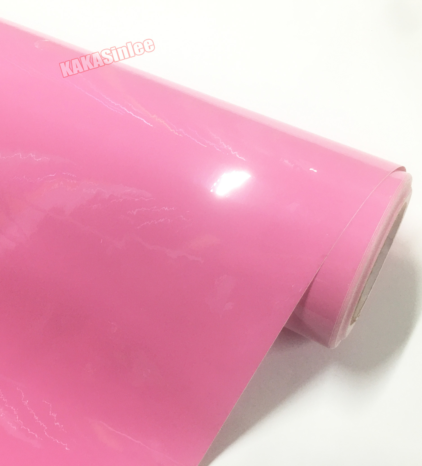 Bubbles Free Glossy Bright Pink Whole Car SUV Vinyl Wrap Hood Sticker Stretch US