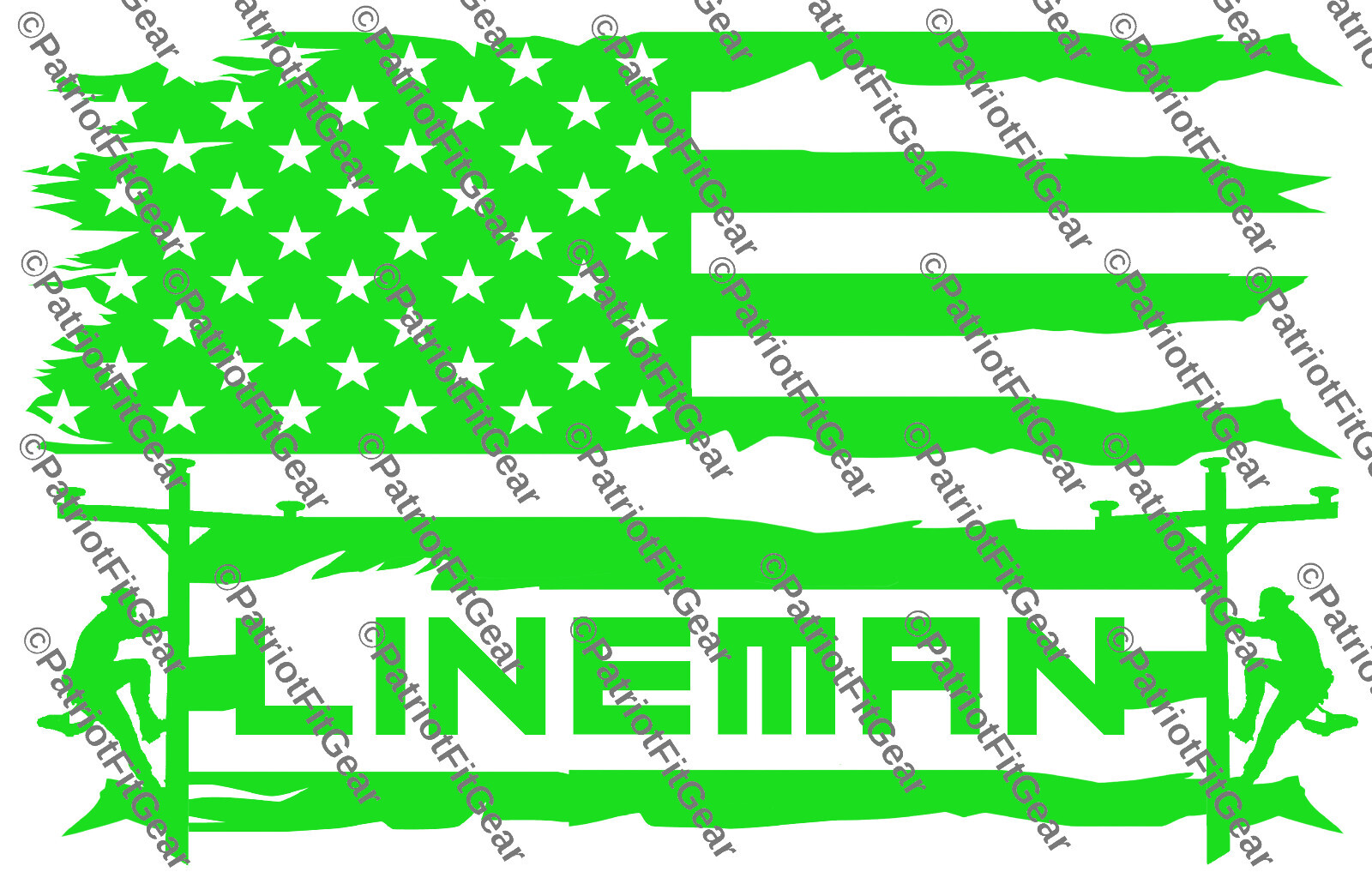 Lineman life,Line Work,Lineman,Got Power Thank A Lineman,Flag,Custom Vinyl Decal