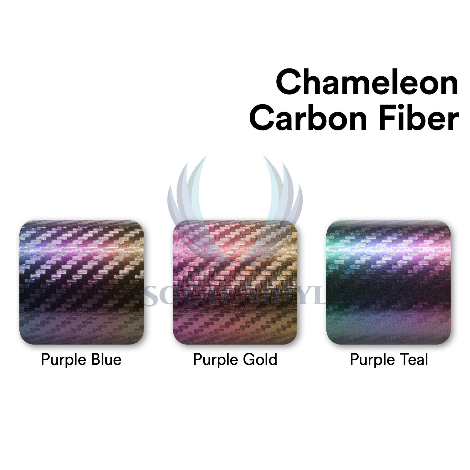 Chameleon 3D Carbon Fiber Matte Purple Blue Sticker Decal Vinyl Wrap Sheet Film