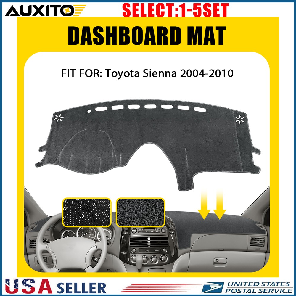 Fit Toyota Sienna 04-10 Dashboard Mat Cover Gray Dash Pad Carpet Anti-Glare 1-5X