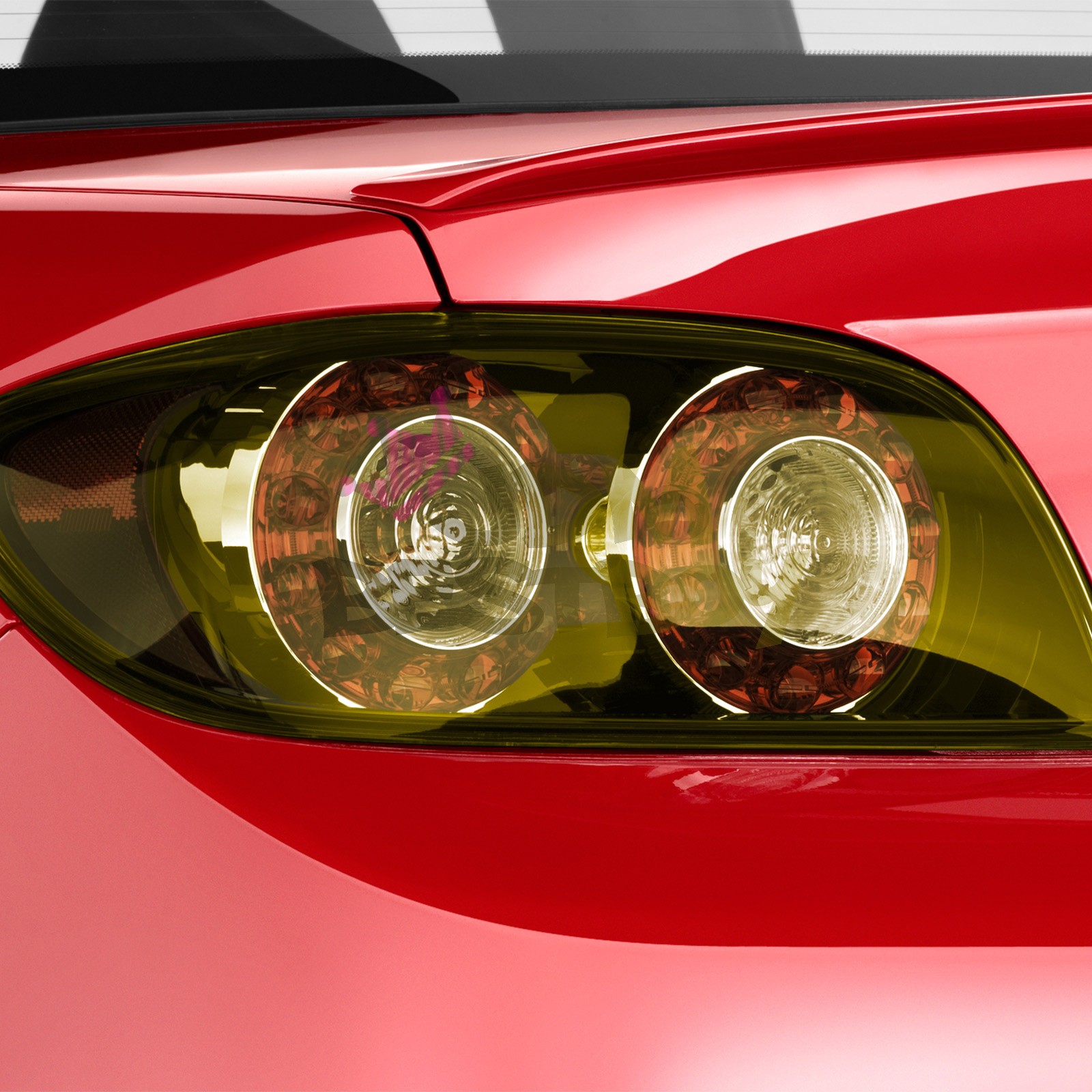 Gloss Golden Yellow Headlight Taillight Auto Protective Lights Tint Film Vinyl