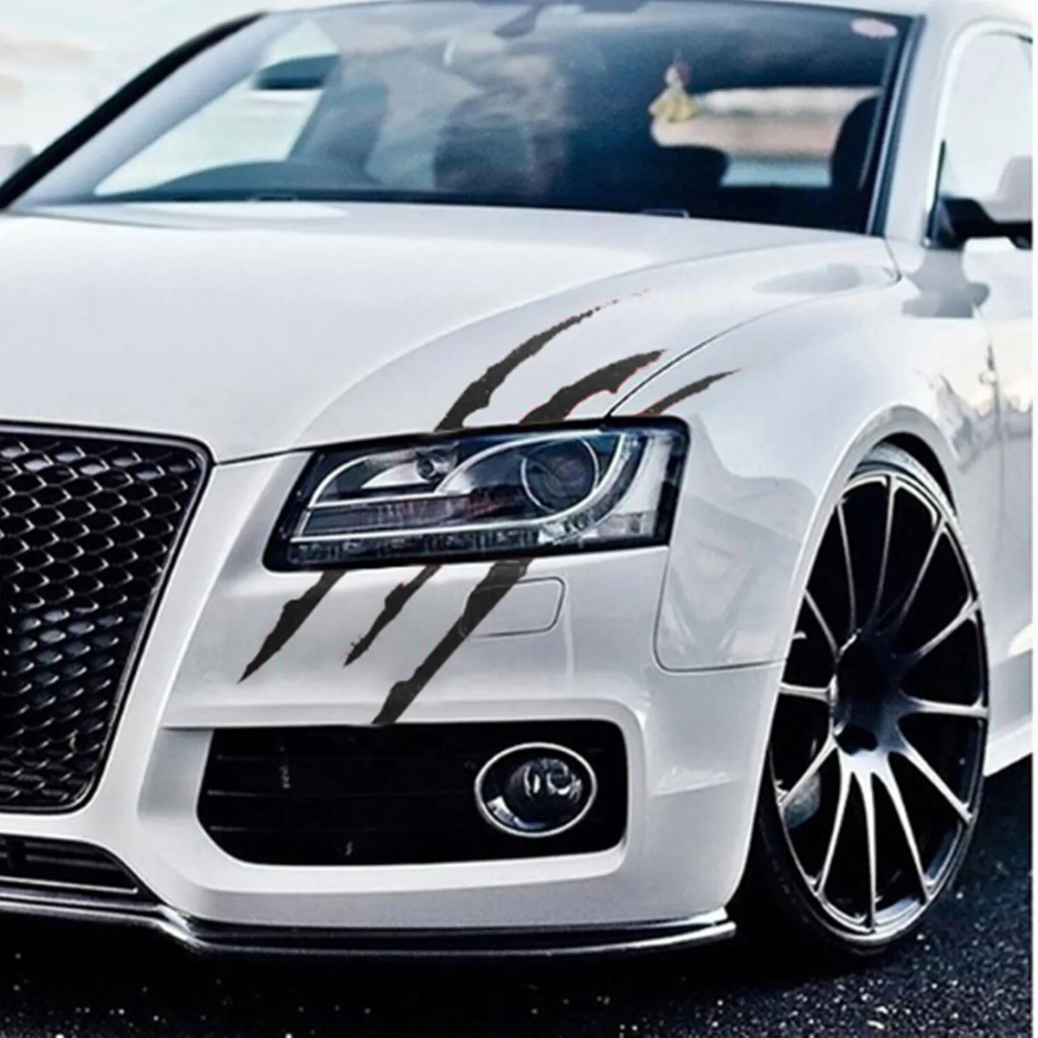 Car Monster Claw Scratch Vinyl Sticker For Car Decal Hood Headlight Decoration