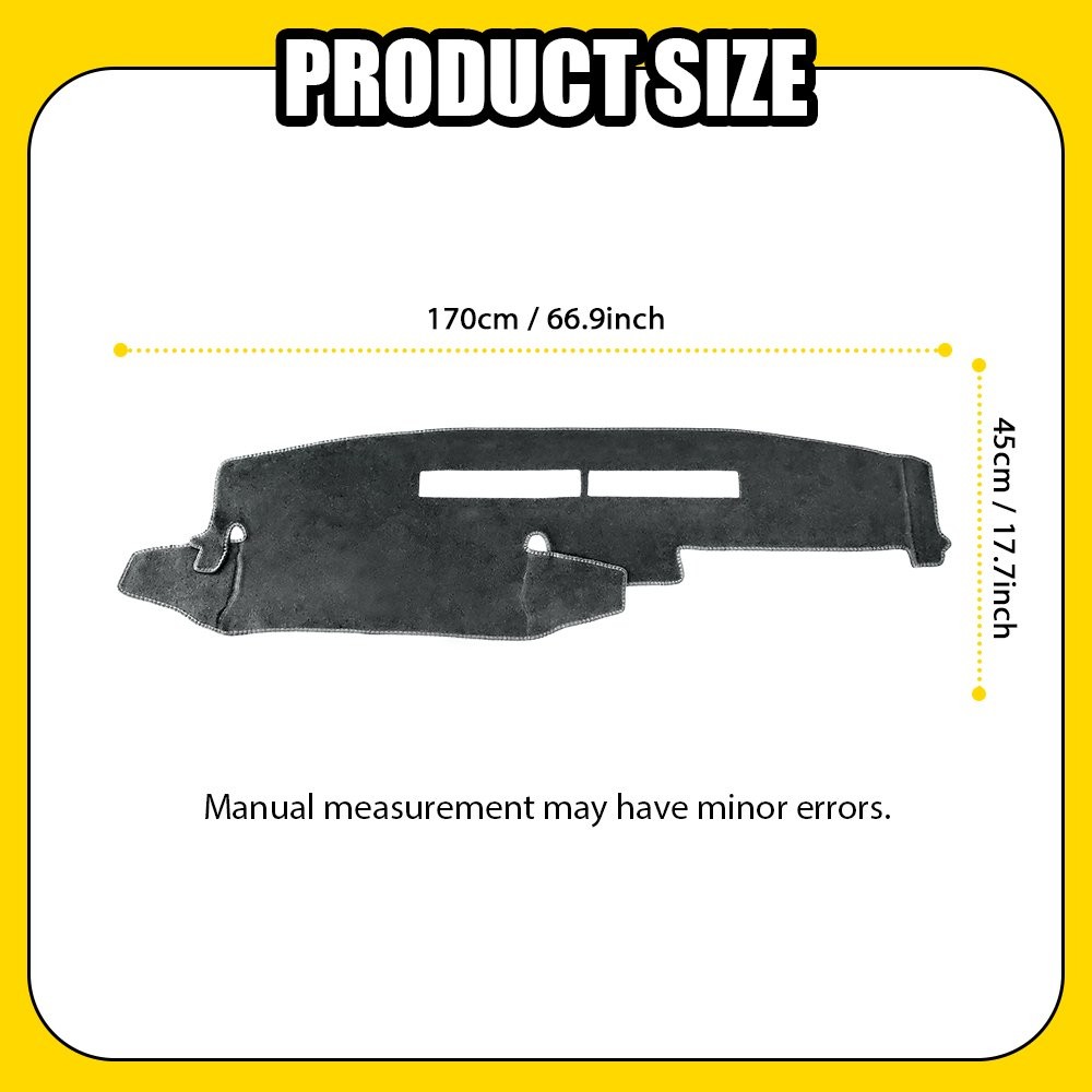 Dashboard Cover Dash Mat Gray Fit Chevrolet C1500 C2500 C3500 K1500 1988-94 1-5X