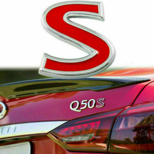 New IPL 3.7 S Metal Emblem Badge Decal Grill BADGE OR Trunk BADGE for Q50 Q50L