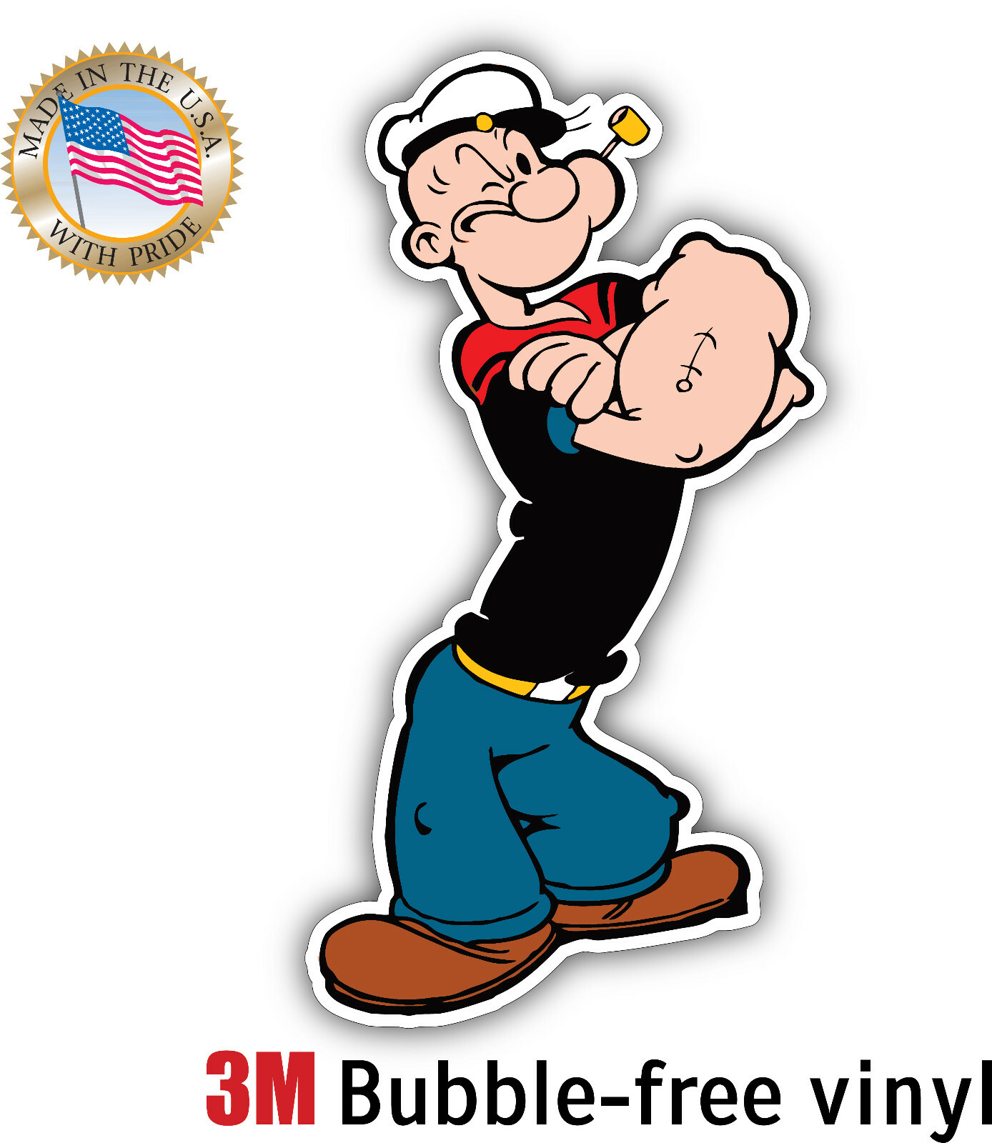 POPEYE KIDS CARTOON DECAL STICKER 3M TRUCK UNITED KINGDOM VEHICLE WINDOW WALL