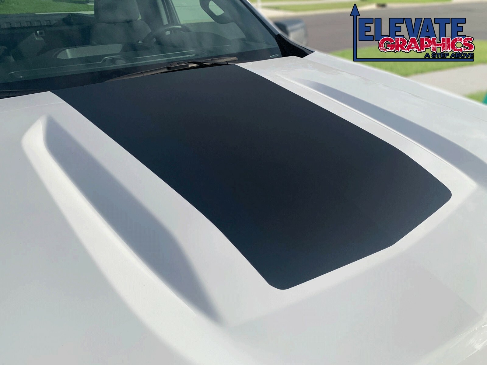 2019-2024 For Chevy Silverado Graphic Center Hood Decals Vinyl Stripes Sticker