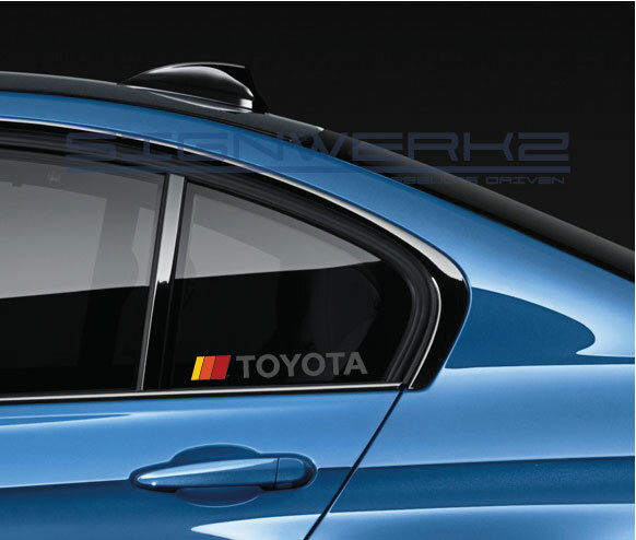 Retro Toyota Stripe decals Classic Left Right Pair