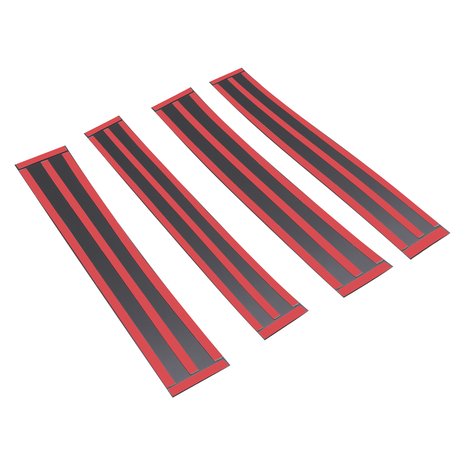 For 2007-13 2014 Cadillac Escalade Black B-Pillar Posts Door Window Trim Cover A
