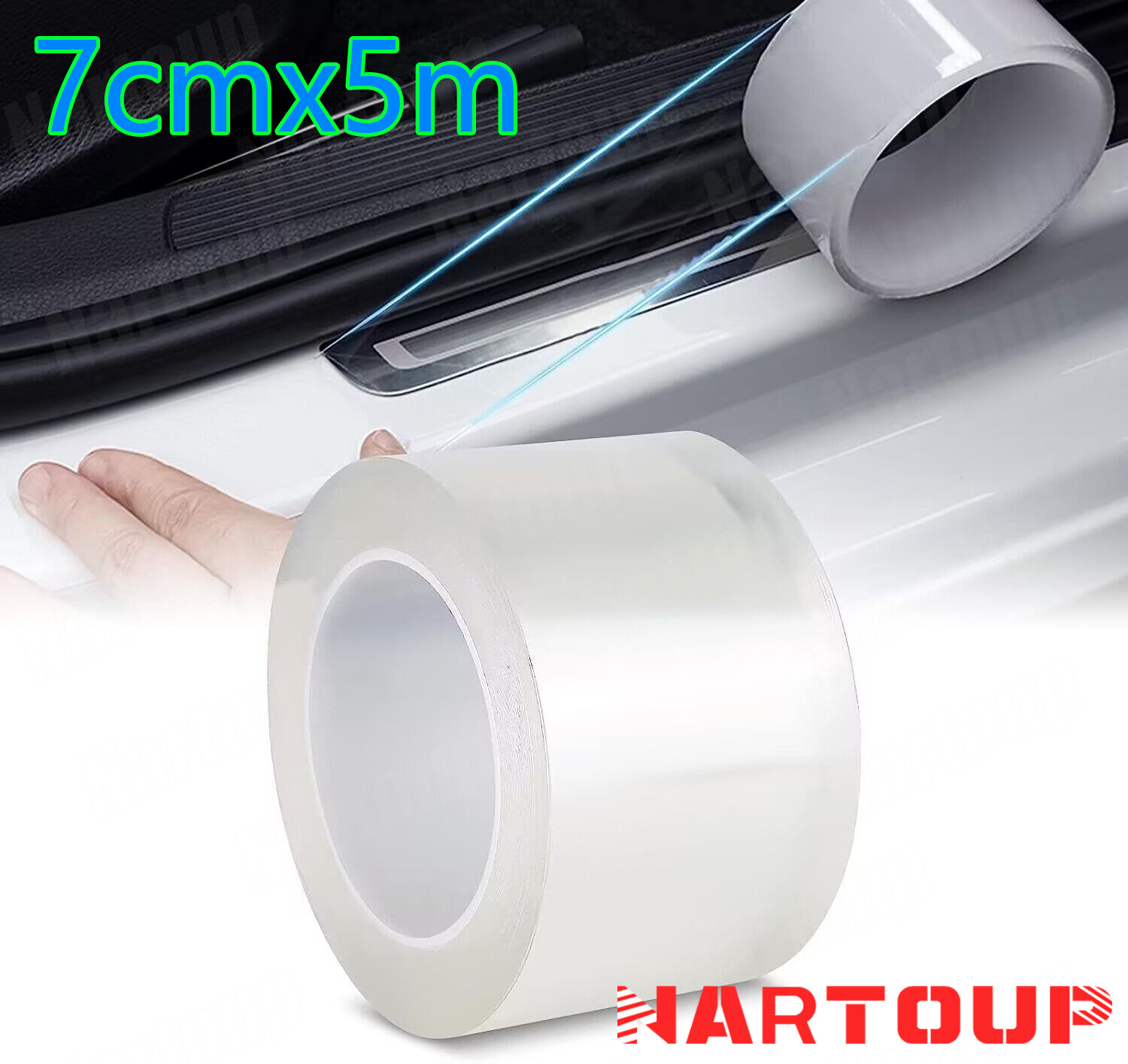 For Toyota CAR Door Plate Sill Scuff Covers Anti Scratch Decal Sticker Protector
