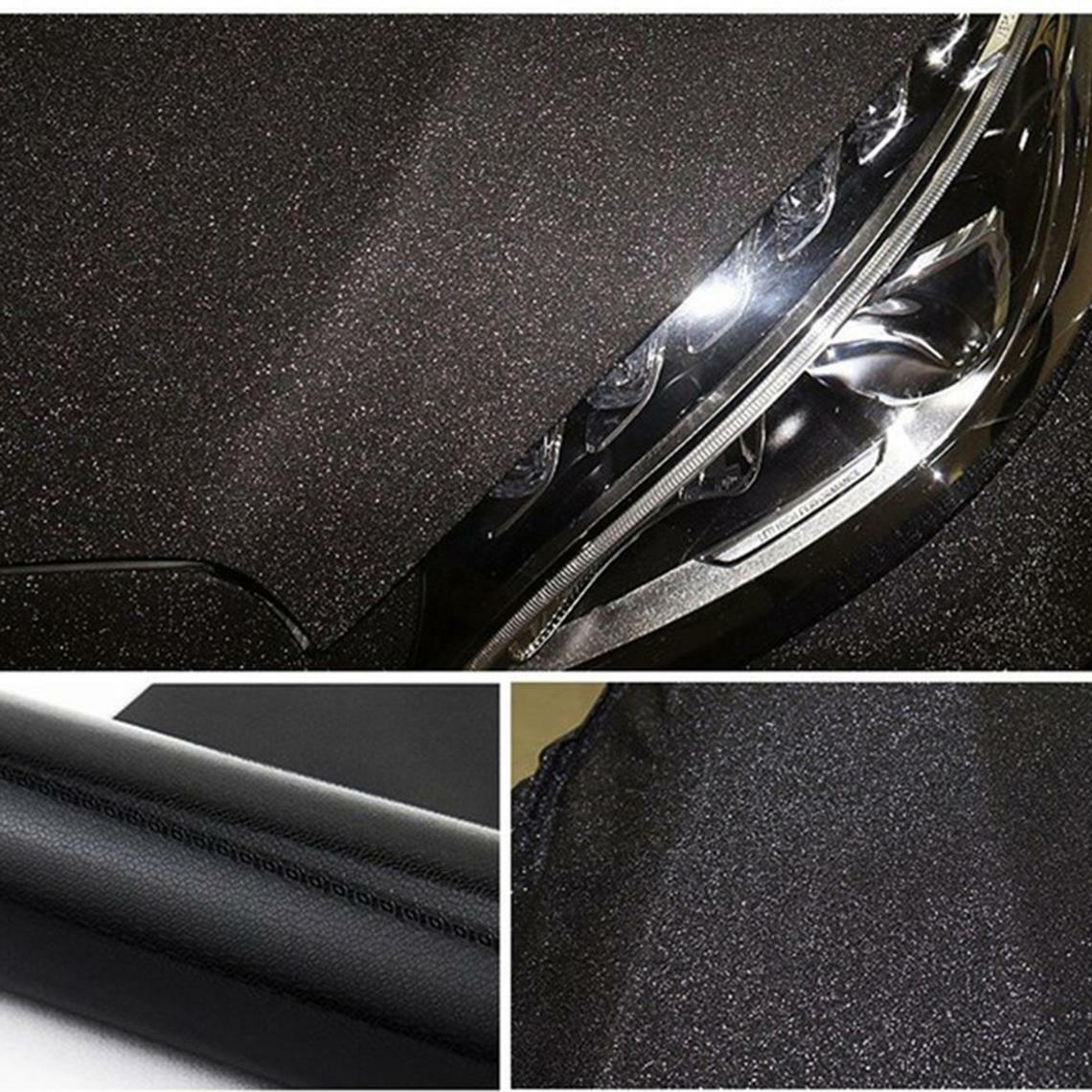Car Laptop Vinyl Auto Wrap Film Sticker Decal Stardust Matte Black Carbon Fiber
